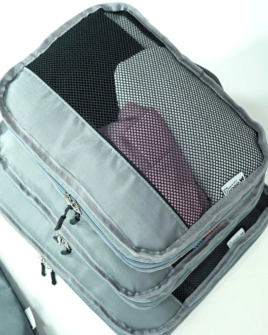 Set de 5 Organizadores de Maleta Gris - Imagen 3