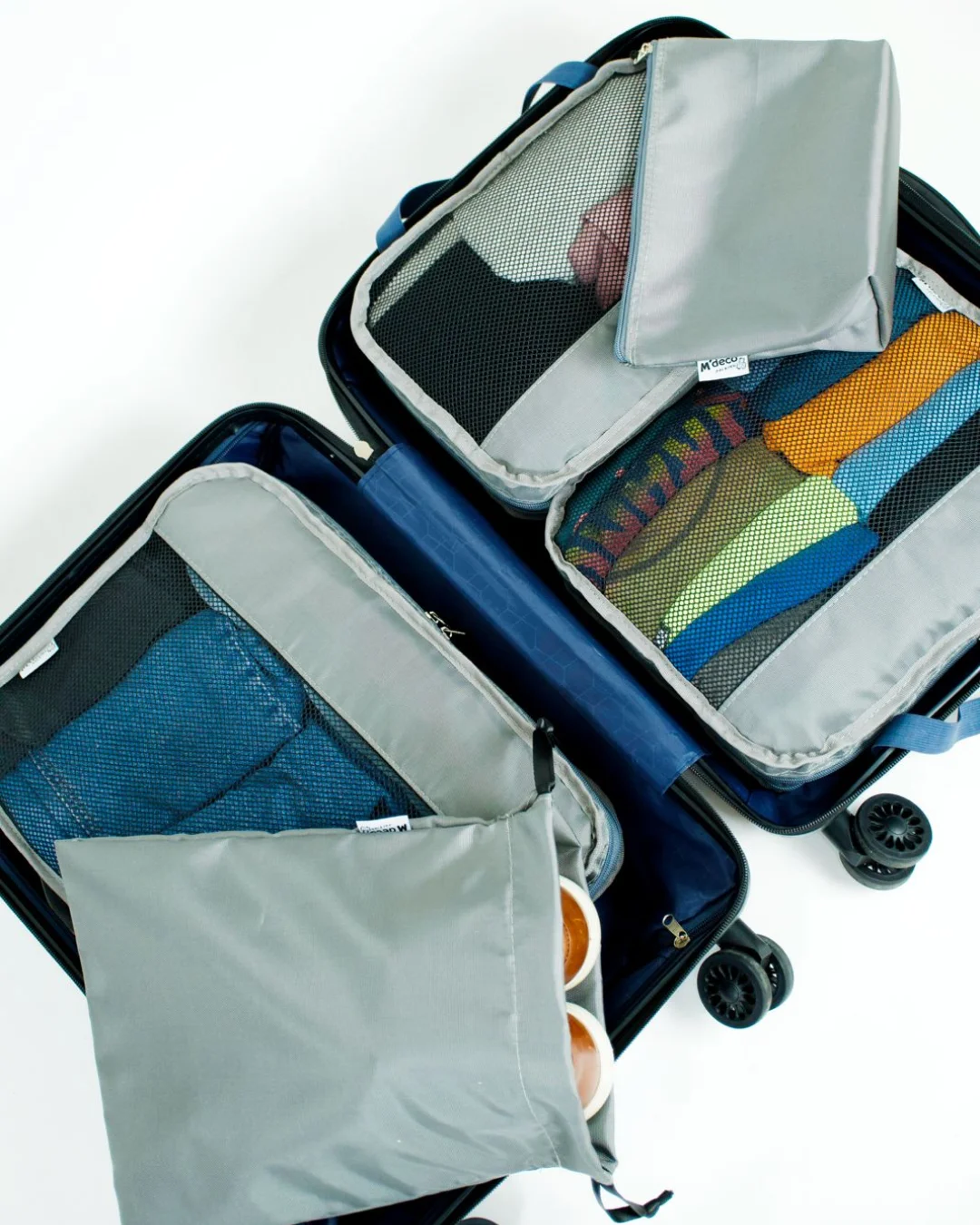 Set de 5 Organizadores de Maleta Gris - Imagen 4