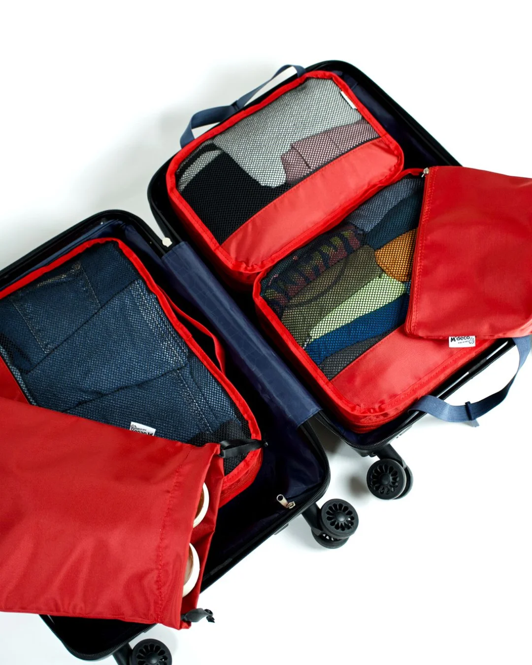 Set 5 Organizadores de Maleta Rojo - Imagen 2