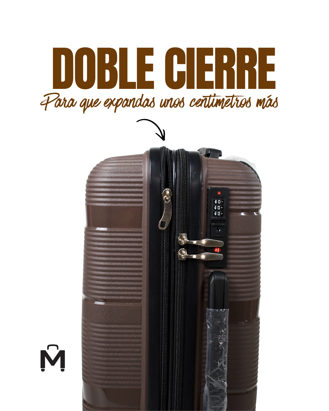 Maleta Carry On de 10Kg Mocca - Imagen 2