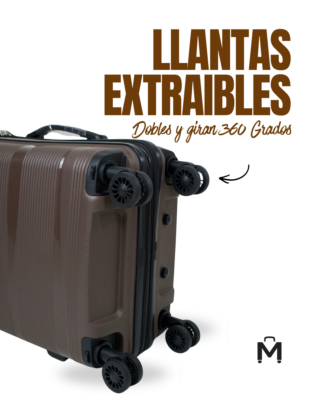 Maleta Carry On de 10Kg Mocca - Imagen 3