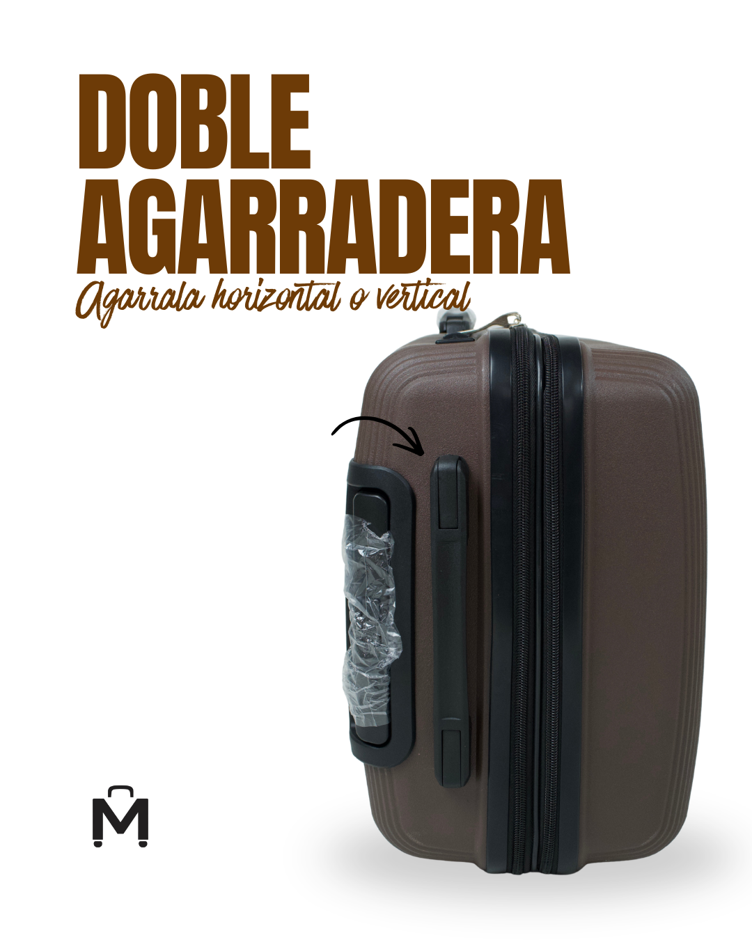 Maleta Carry On de 10Kg Mocca - Imagen 4