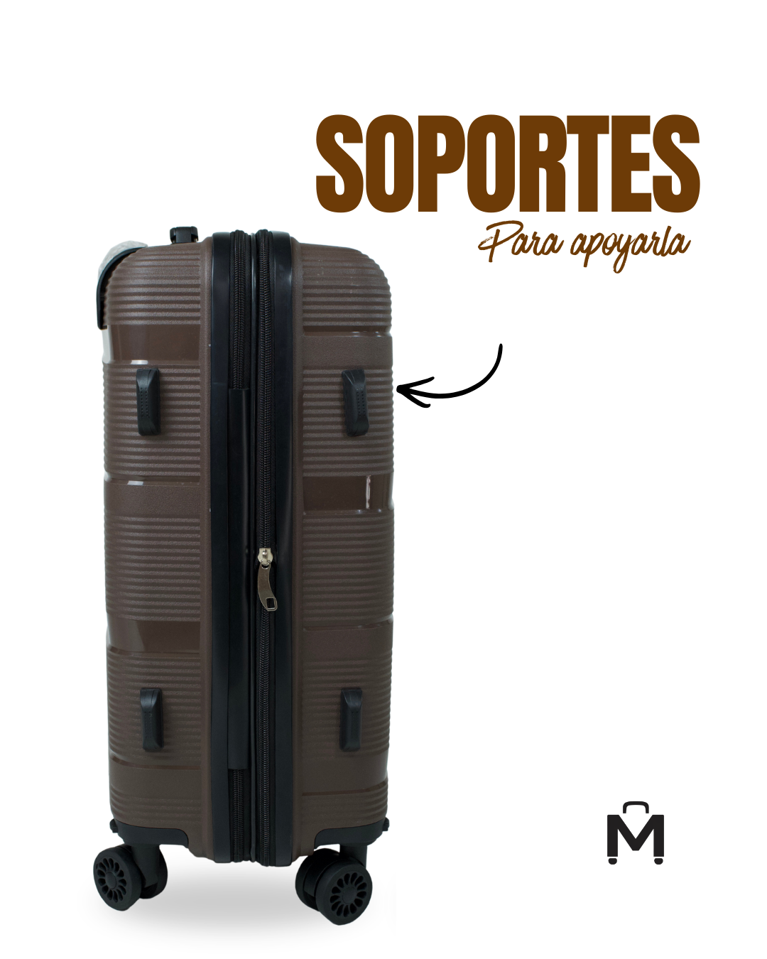 Maleta Carry On de 10Kg Mocca - Imagen 6