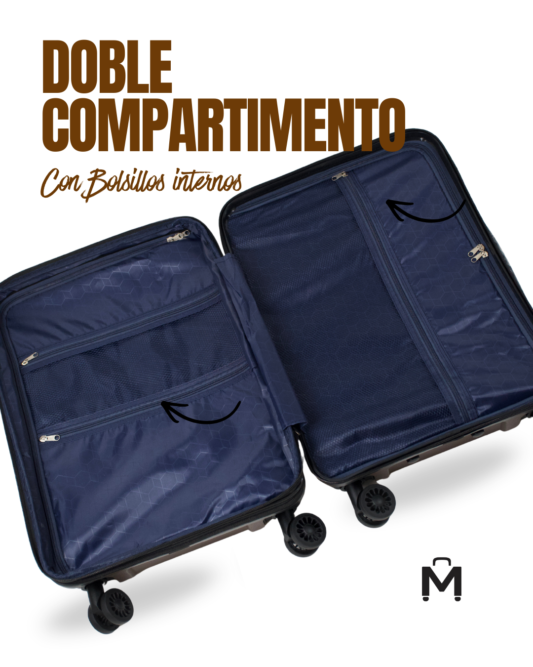 Maleta Carry On de 10Kg Mocca - Imagen 7